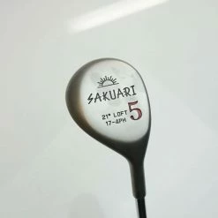 Vintage Refinished Sakuari 21 Degree 5 Wood Regular Steel Shaft Lamkin Grip