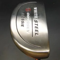 Odyssey White Steel Rossie Putter Steel Shaft 87cm Playing Length Iguana Grip