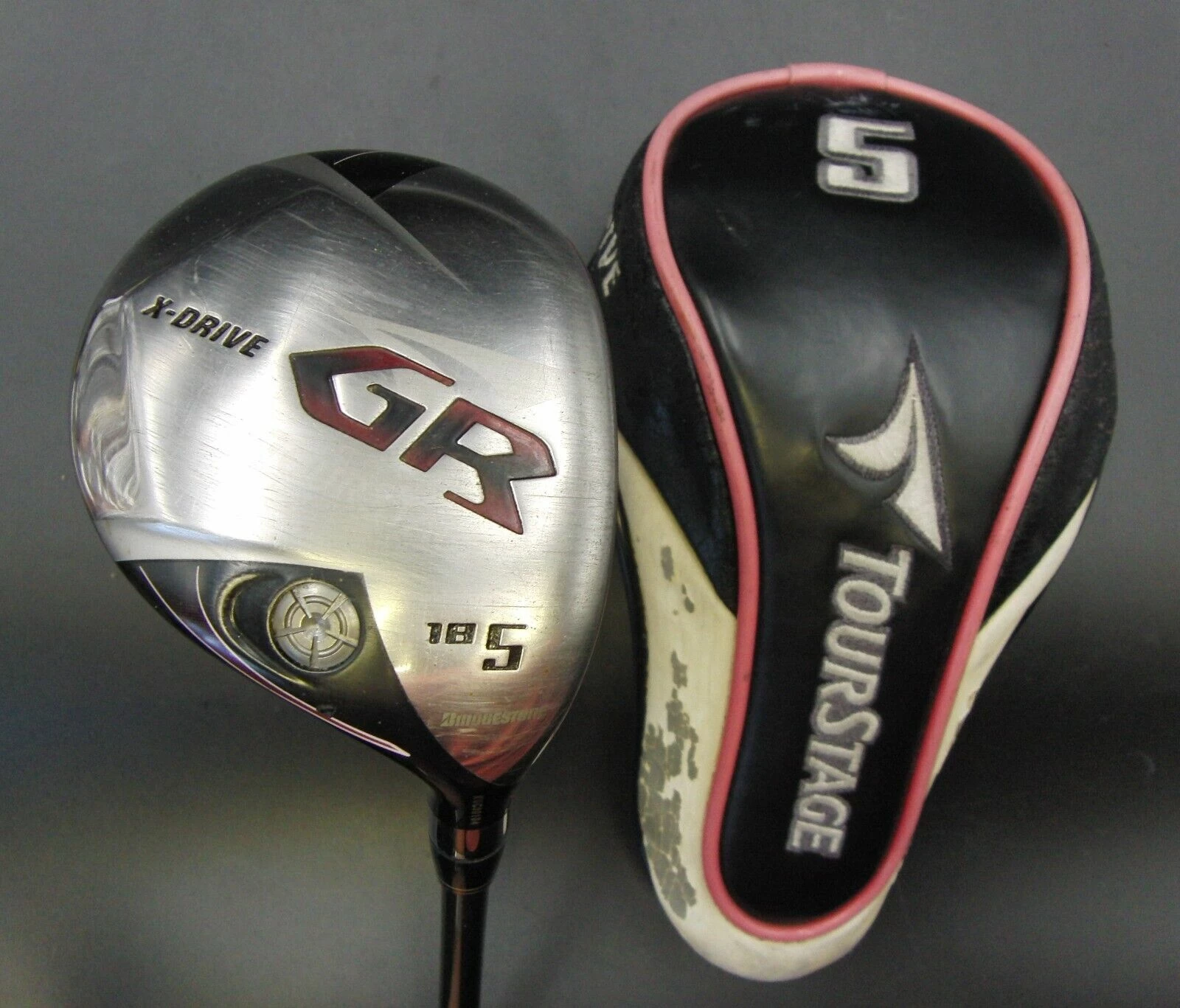 Japanese Bridgestone X-Drive GR 18º 5 Wood Regular Graphite Shaft TourStage Grip 3 Japanese Bridgestone X-Drive GR 18º 5 Wood Regular Graphite Shaft TourStage Grip