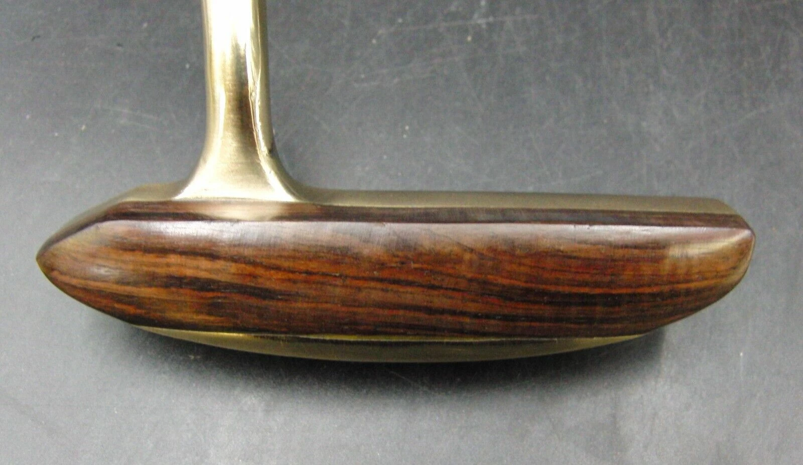 Vintage Garnet BG Wood & Brass Putter 88cm Playing Length Steel Shaft Wrap Grip 4 Vintage Garnet BG Wood & Brass Putter 88cm Playing Length Steel Shaft Wrap Grip - Image 2