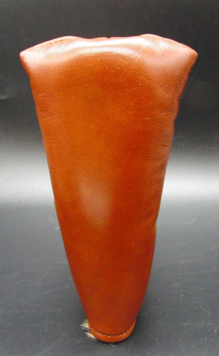 Luxury PSYKO GOLF Brown Genuine Leather Putter Embossed Head Cover 6 Luxury PSYKO GOLF Brown Genuine Leather Putter Embossed Head Cover - Image 4