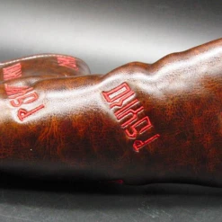 Luxury PSYKO GOLF Embroidered Vintage Look Genuine Leather Putter Head Cover -MACTEC Golf Shop 32 2bcd8896 c956 401a 931d 08f050ede705