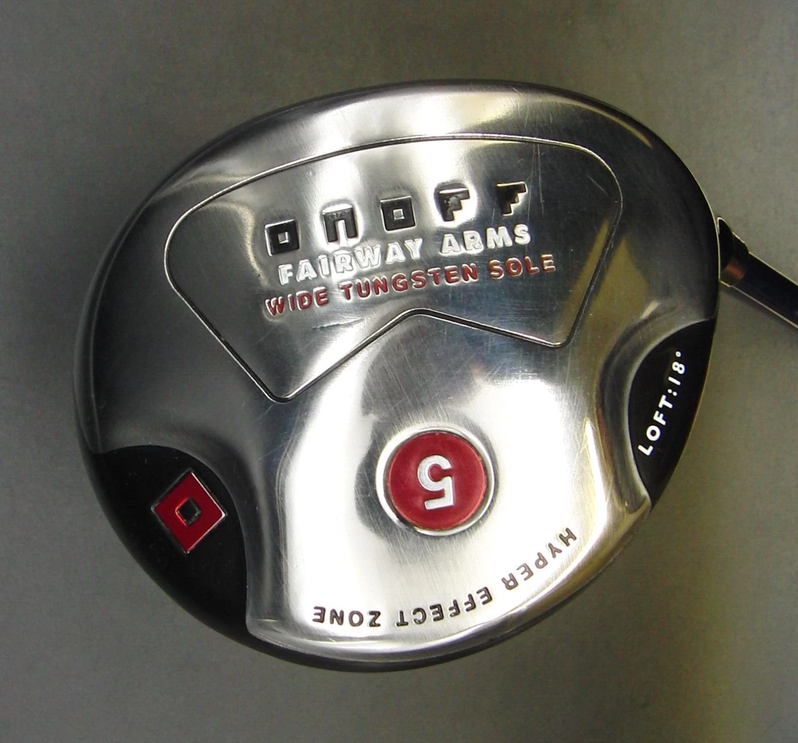 Japanese Daiwa OnOff FairWay Wide Tungsten Sole 18° 5 Wood Stiff Graphite Shaft 3 Japanese Daiwa OnOff FairWay Wide Tungsten Sole 18° 5 Wood Stiff Graphite Shaft