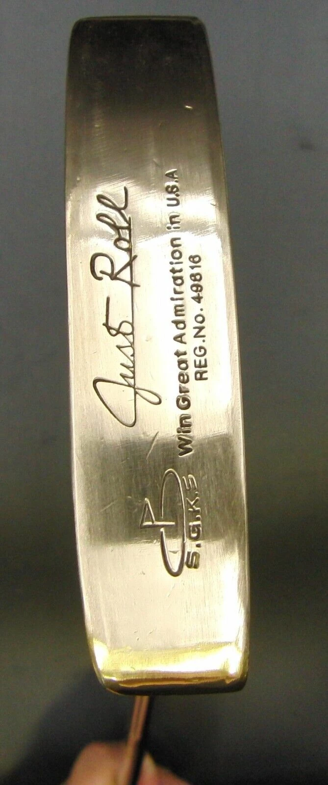 Vintage Japanese SGKS Royal Just Roll Putter Steel Shaft 88cm Long 3 Vintage Japanese SGKS Royal Just Roll Putter Steel Shaft 88cm Long - Image 2
