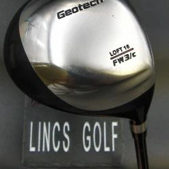 Japanese Geotech FW3/c 16° 3 Wood Stiff Graphite Shaft Golf Pride Grip