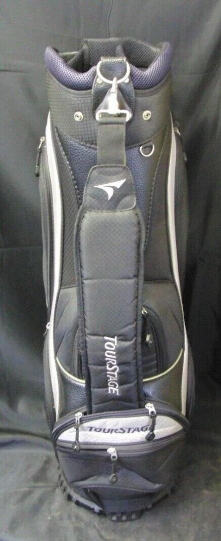 7 Division Bridgestone TourStage Black Silver Cart Trolley Golf Clubs Bag 4 7 Division Bridgestone TourStage Black Silver Cart Trolley Golf Clubs Bag - Image 2