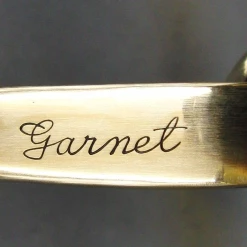 Vintage Garnet BG Wood & Brass Putter 88cm Playing Length Steel Shaft Wrap Grip