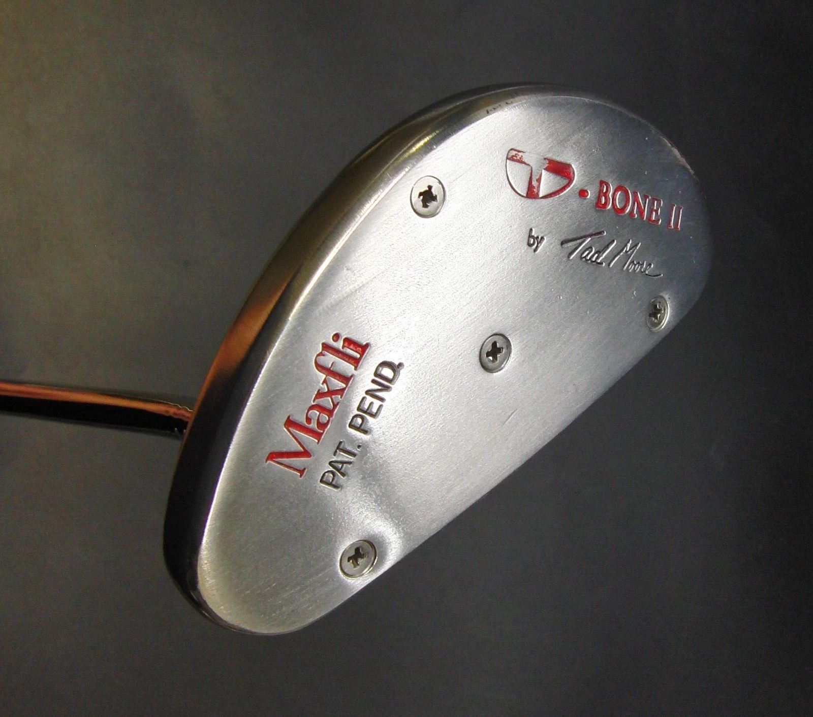 Refurbished Vintage Maxfli T Bone II By Tad Moore Putter Steel Shaft 89cm Length 3 Refurbished Vintage Maxfli T Bone II By Tad Moore Putter Steel Shaft 89cm Length