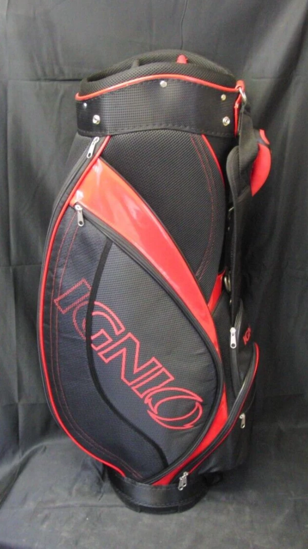 Japanese 5 Division Ignio Black & Red Tour Trolley Cart Golf Bag 5 Japanese 5 Division Ignio Black & Red Tour Trolley Cart Golf Bag - Image 3