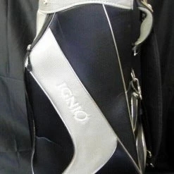 8 Division Japanese Ignio Black Grey Tour Cart Trolley Golf Clubs Bag