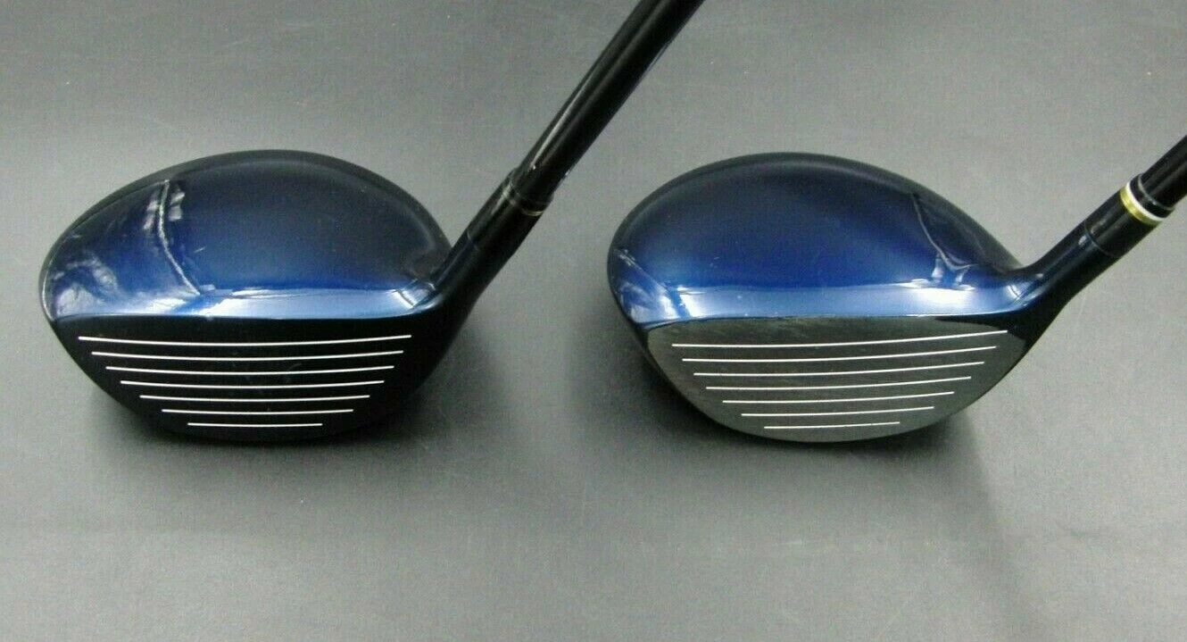 Set Of 2 X Mizuno F-130/ F145 Fairway Woods Senior Graphite Shafts Royal Grips 4 Set Of 2 X Mizuno F-130/ F145 Fairway Woods Senior Graphite Shafts Royal Grips - Image 2