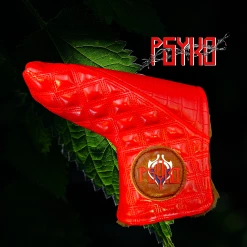 Luxury PSYKO GOLF Crocodile & Quilted Embroidered PU Leather Putter Head Cover