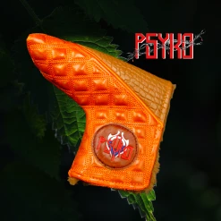 Luxury PSYKO GOLF Snake & Quilted Embroidered PU Leather Putter Head Cover