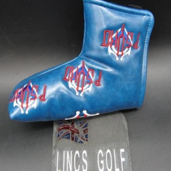 Luxury PSYKO GOLF Embroidered Genuine Leather Putter Head Cover