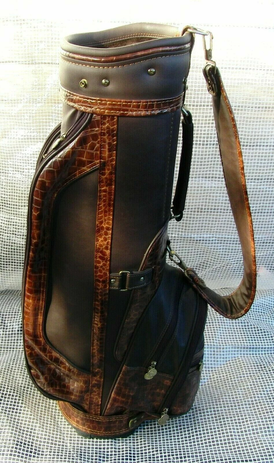 Vintage 6 Division Bulgari Tour Cart Golf Clubs Bag BVlgari 3 Vintage 6 Division Bulgari Tour Cart Golf Clubs Bag BVlgari