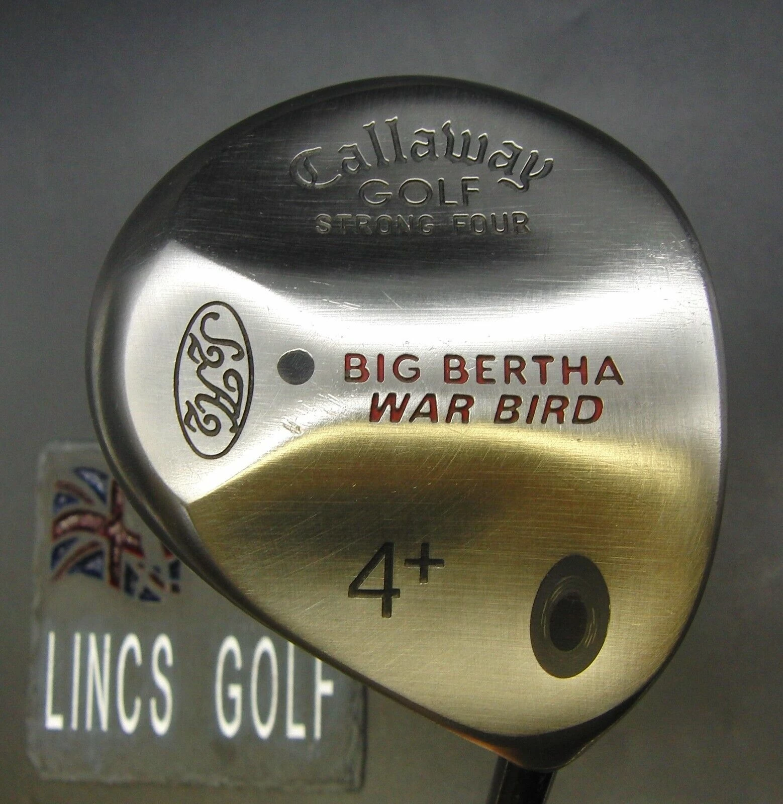Callaway Big Bertha WarBird S2H2 4 Wood Firm Graphite Shaft Callaway Grip 3 Callaway Big Bertha WarBird S2H2 4 Wood Firm Graphite Shaft Callaway Grip