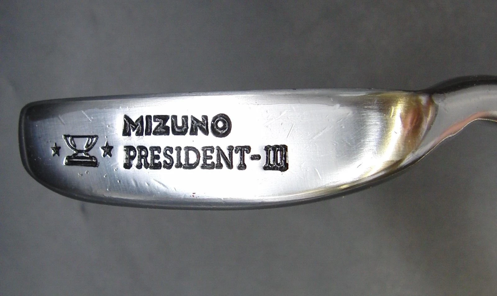 Rare Vintage Mizuno President III Putter Steel Shaft 88cm Length Golf Pride Grip 4 Rare Vintage Mizuno President III Putter Steel Shaft 88cm Length Golf Pride Grip - Image 2