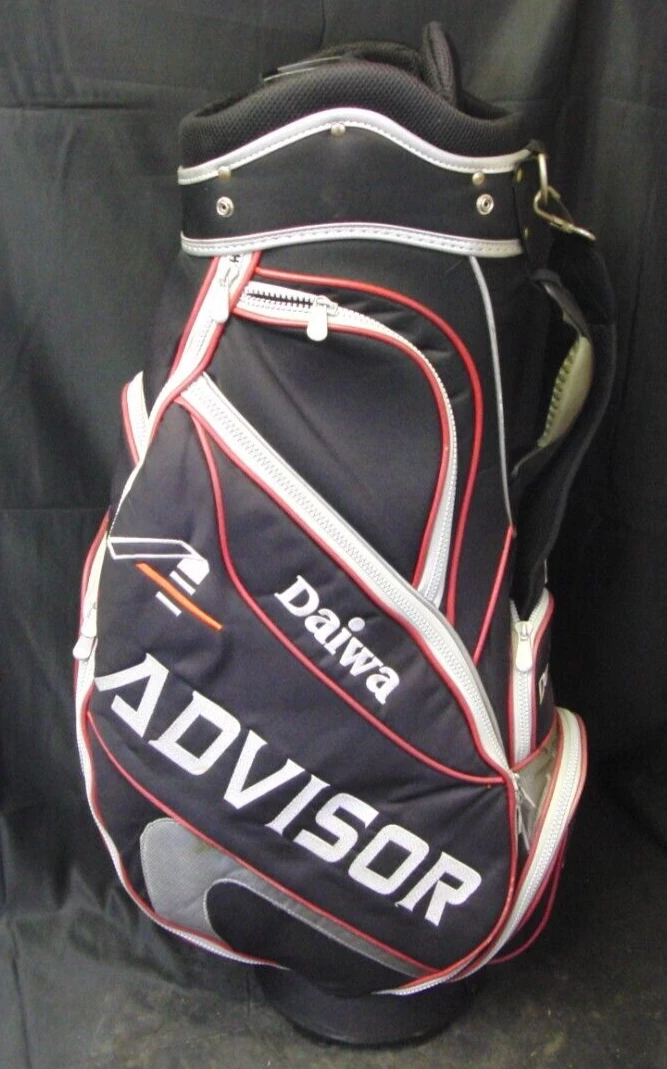 Japanese 8 Division Daiwa Advisor Tour Trolley Cart Golf Bag 3 Japanese 8 Division Daiwa Advisor Tour Trolley Cart Golf Bag
