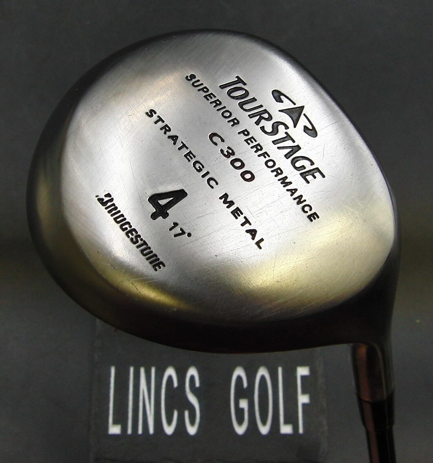 Bridgestone TourStage C300 17° 4 Wood Stiff Graphite Shaft Golf Pride Grip 3 Bridgestone TourStage C300 17° 4 Wood Stiff Graphite Shaft Golf Pride Grip