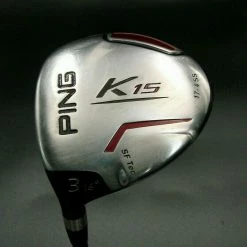 Left Handed Ping K15 SF Tec 16° 3 Wood Regular Graphite Shaft Ping Grip