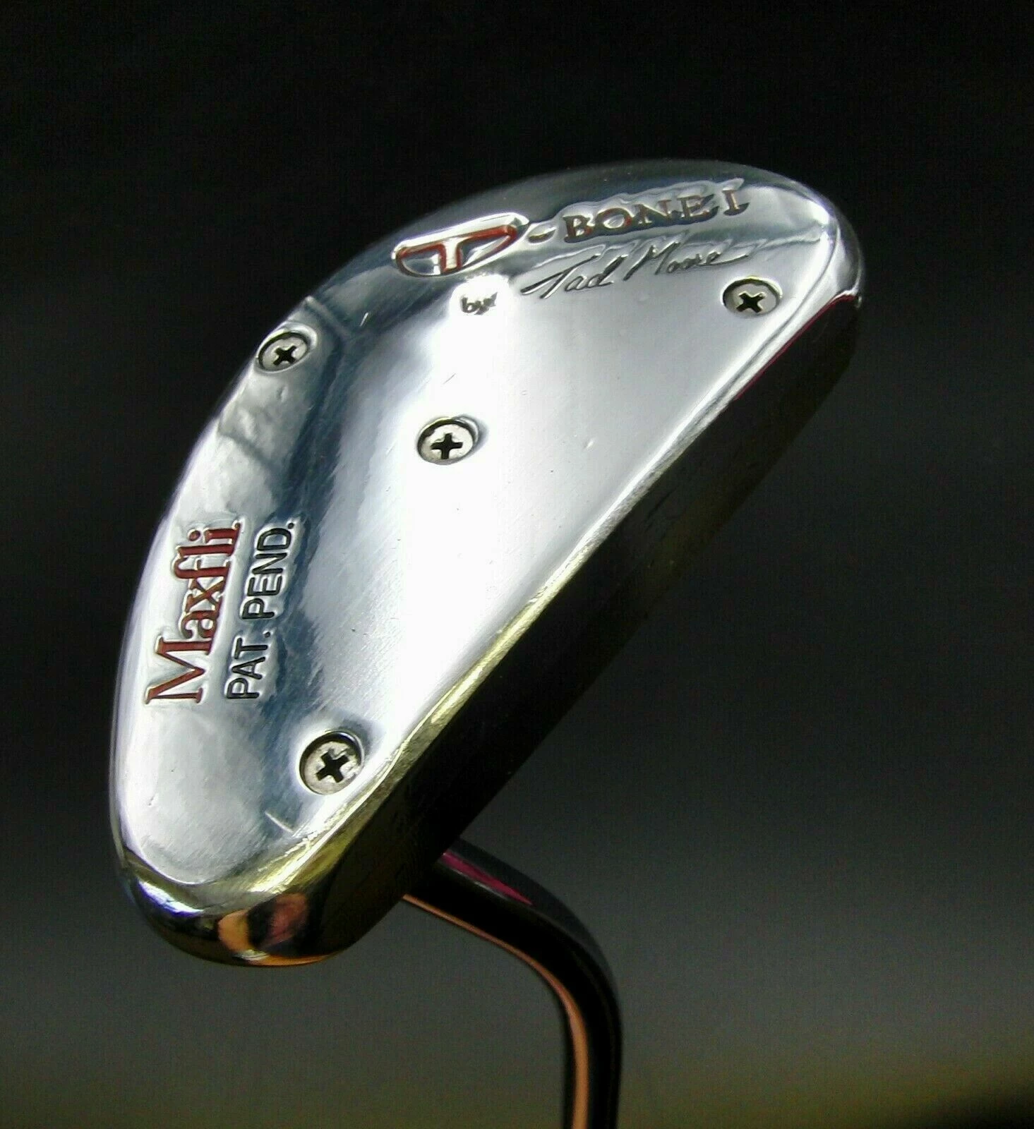 Maruman Maxfli Bonei By Tad Moore Pat Pend Putter Steel Shaft 89cm Playing Length 3 Maruman Maxfli Bonei By Tad Moore Pat Pend Putter Steel Shaft 89cm Playing Length