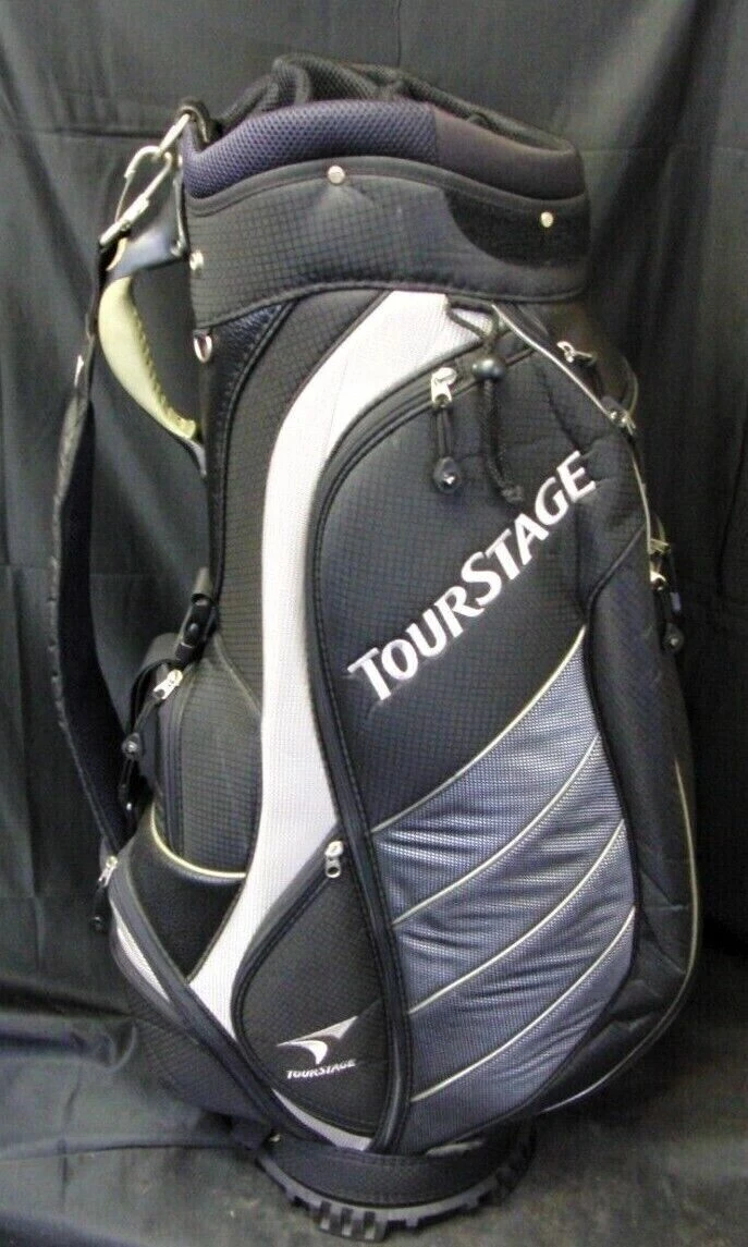 7 Division Bridgestone TourStage Black Silver Cart Trolley Golf Clubs Bag 6 7 Division Bridgestone TourStage Black Silver Cart Trolley Golf Clubs Bag - Image 4