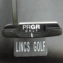 Japanese PRGR Silver Blade 1 Rubber Insert Putter 87cm Steel Shaft Royal Grip