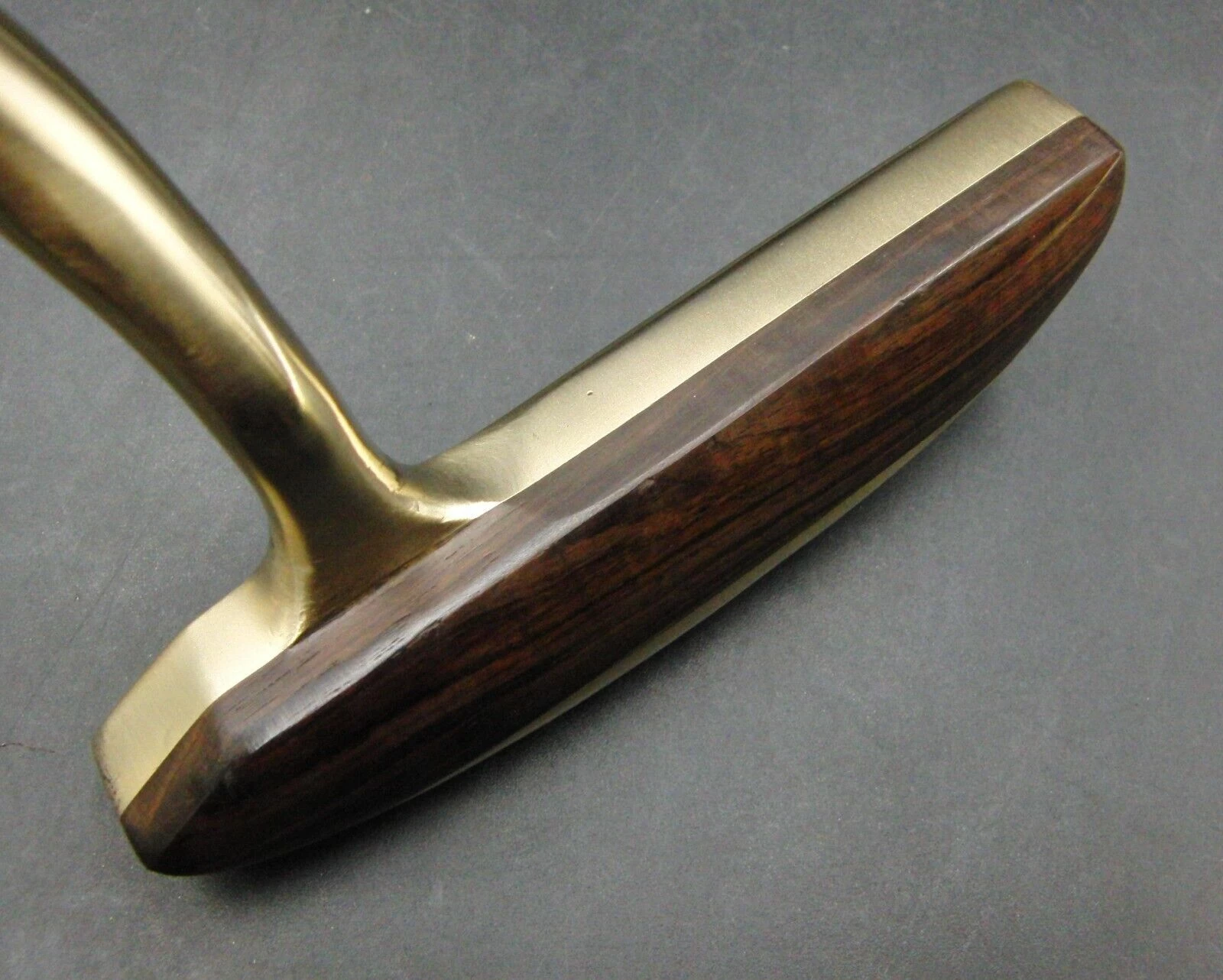 Vintage Garnet BG Wood & Brass Putter 88cm Playing Length Steel Shaft Wrap Grip 9 Vintage Garnet BG Wood & Brass Putter 88cm Playing Length Steel Shaft Wrap Grip - Image 7