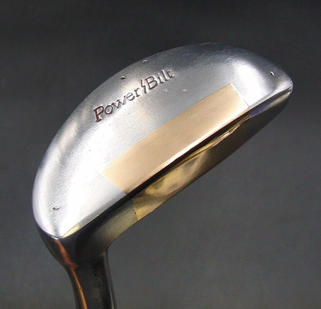 Powerbilt Vintage Power Bilt Miller Barber Putter Wooden Shaft Playing Length 89.5cm 3 Powerbilt Vintage Power Bilt Miller Barber Putter Wooden Shaft Playing Length 89.5cm