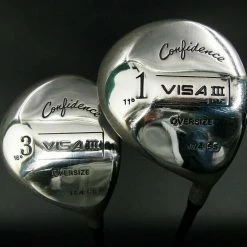Confidence Golf Set Of 2 X Confidence Visa III 11°1 & 16° 3 Woods Regular Graphite Shafts