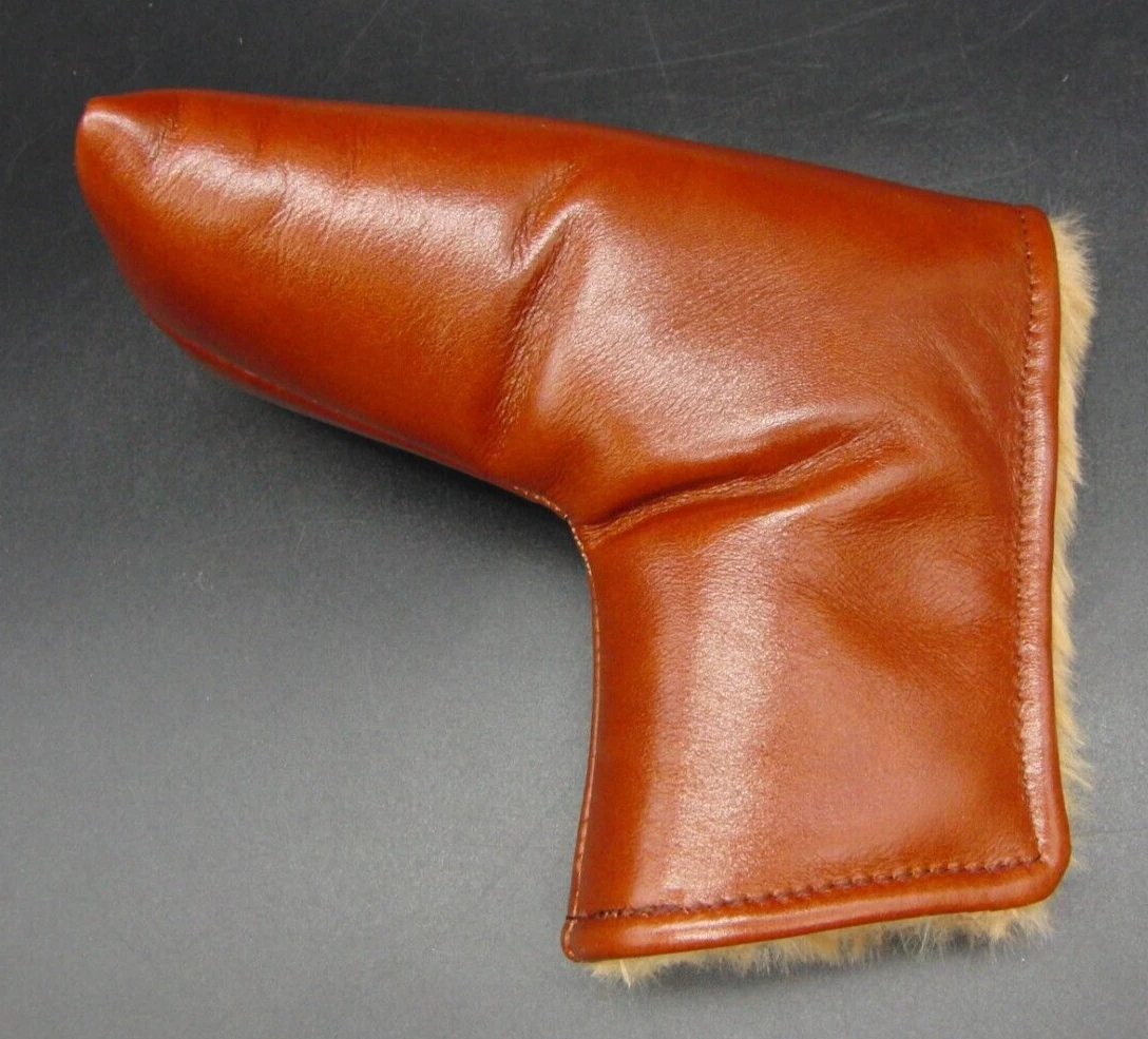 Luxury PSYKO GOLF Brown Genuine Leather Putter Embossed Head Cover 4 Luxury PSYKO GOLF Brown Genuine Leather Putter Embossed Head Cover - Image 2