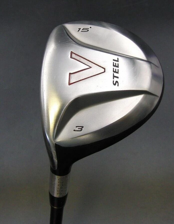 Left Handed TaylorMade V-Steel 15º 3 Wood Regular Graphite TaylorMade Grip 3 Left Handed TaylorMade V-Steel 15º 3 Wood Regular Graphite TaylorMade Grip