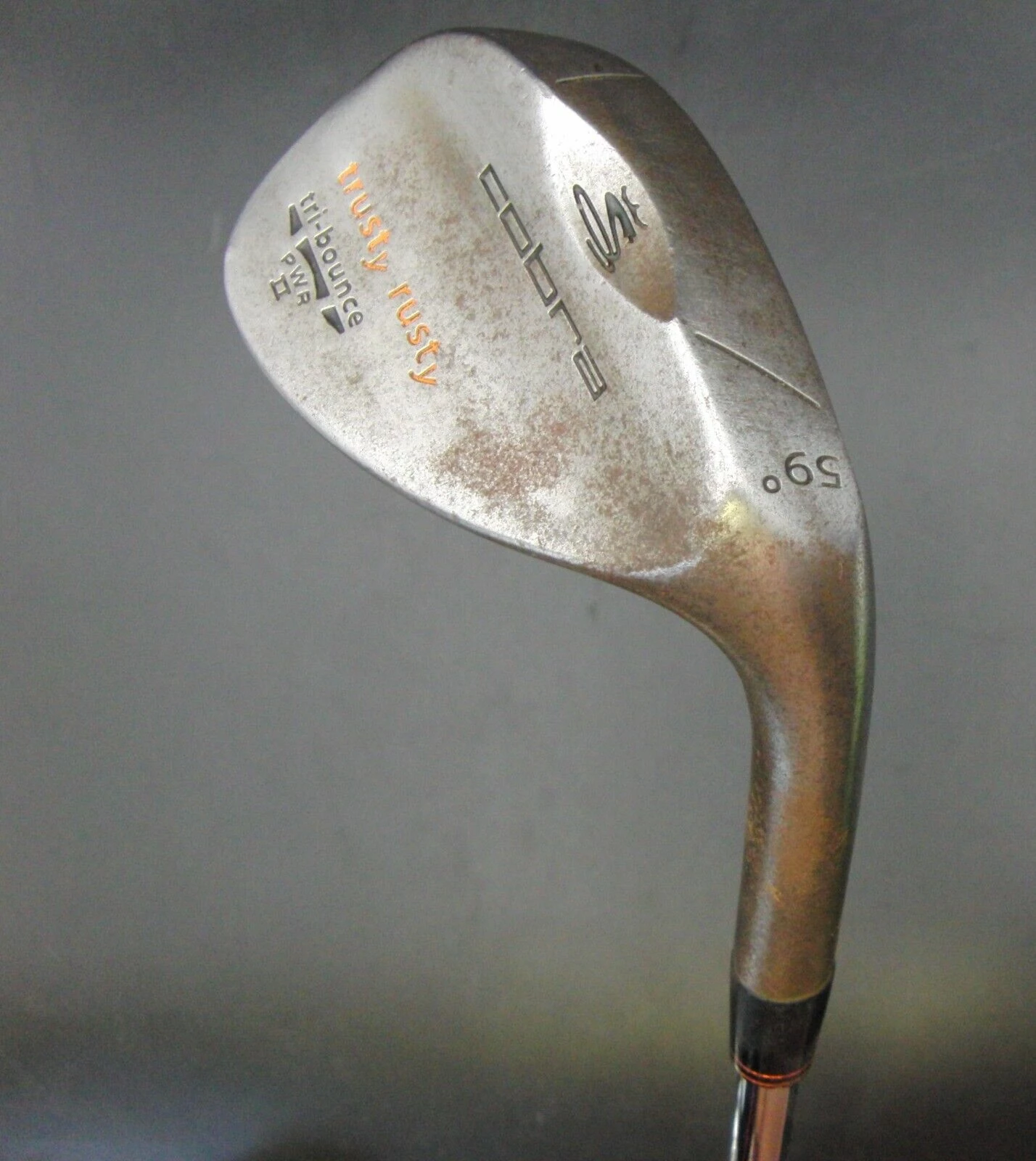 Cobra Raw Trusty Rusty 59° Lob Wedge Stiff Steel Shaft Cobra Grip 4 Cobra Raw Trusty Rusty 59° Lob Wedge Stiff Steel Shaft Cobra Grip - Image 2