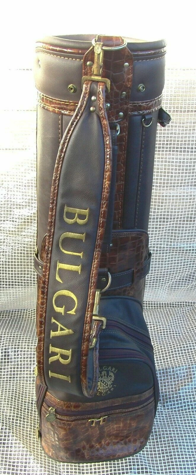Vintage 6 Division Bulgari Tour Cart Golf Clubs Bag BVlgari 6 Vintage 6 Division Bulgari Tour Cart Golf Clubs Bag BVlgari - Image 4