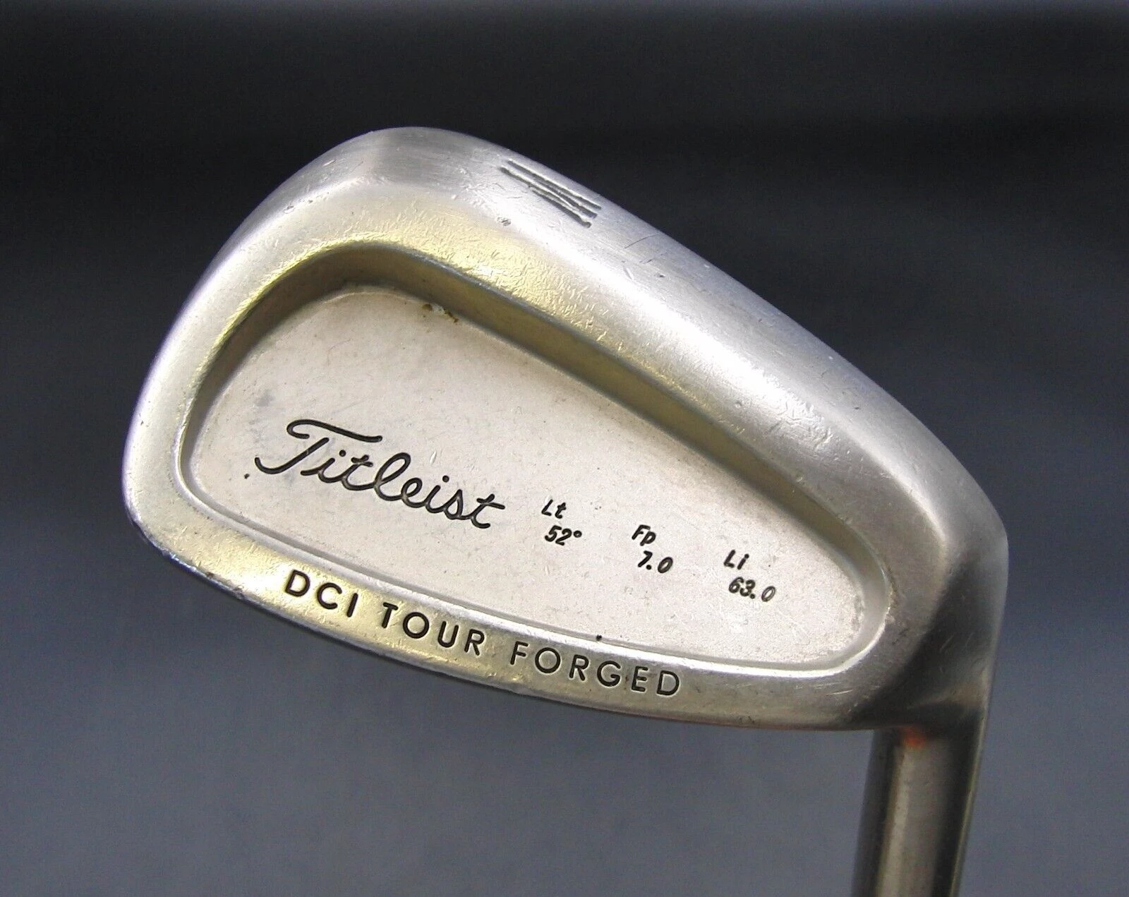 Titleist DCI TOUR Forged Gap Wedge Regular Flex Graphite Shaft Golf Pride Grip 3 Titleist DCI TOUR Forged Gap Wedge Regular Flex Graphite Shaft Golf Pride Grip