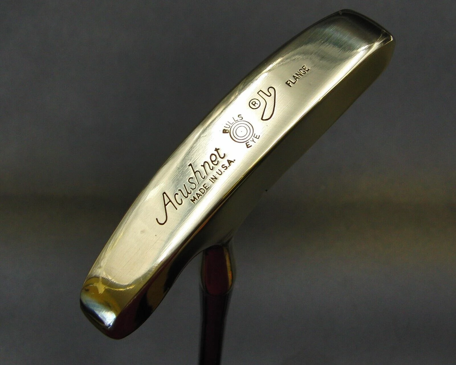 Refurbished Titleist Acushnet Bulls Eye Flange Putter Steel Shaft 87cm Length 3 Refurbished Titleist Acushnet Bulls Eye Flange Putter Steel Shaft 87cm Length