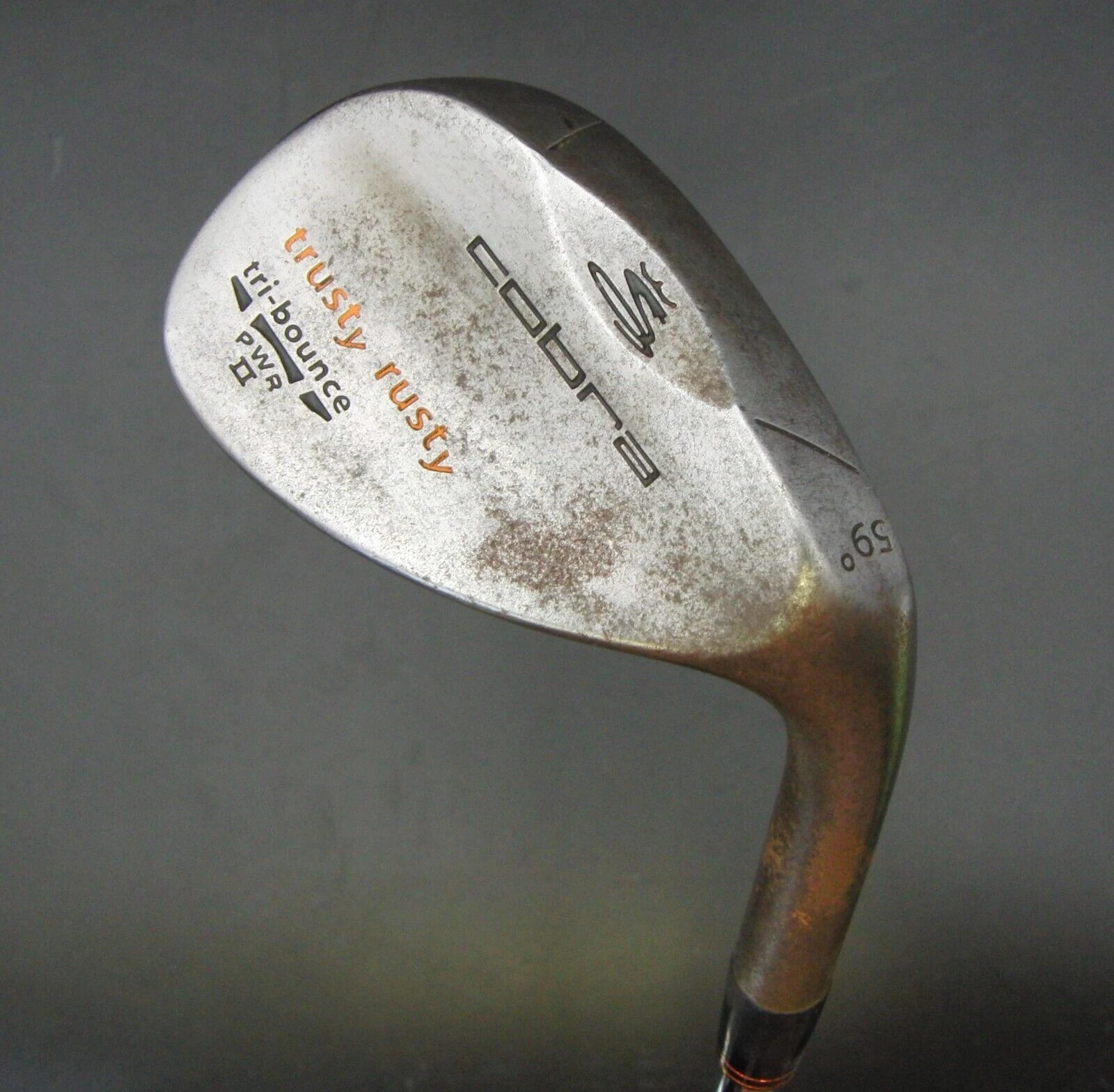 Cobra Raw Trusty Rusty 59° Lob Wedge Stiff Steel Shaft Cobra Grip 8 Cobra Raw Trusty Rusty 59° Lob Wedge Stiff Steel Shaft Cobra Grip - Image 6