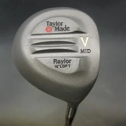 Vintage Taylormade V Mid Raylor 15° Wood Regular Graphite Shaft Royal Grip -MACTEC Golf Shop 57 26332221 f25c 4e18 bf7c cf7f48b01631