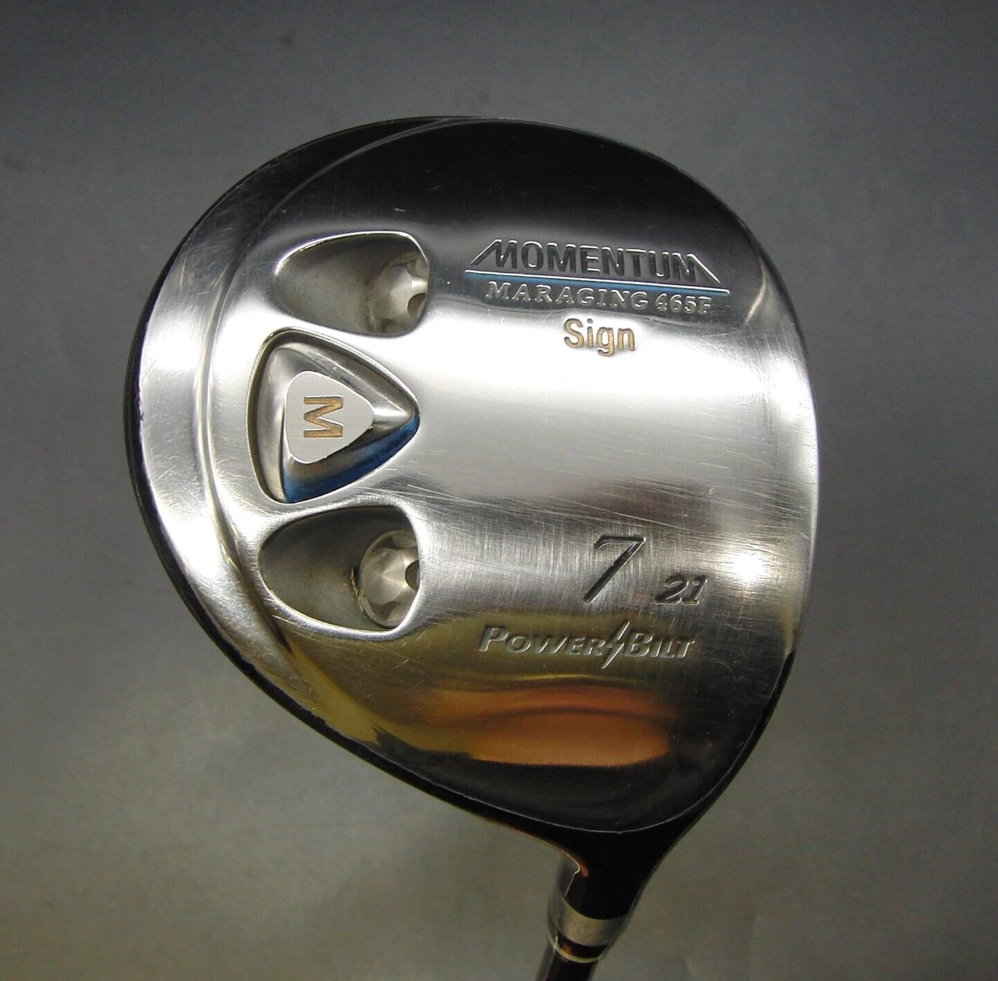 PowerBilt Momentum 465F Sign 21° 7 Wood Regular Graphite Shaft Professional Grip 8 PowerBilt Momentum 465F Sign 21° 7 Wood Regular Graphite Shaft Professional Grip - Image 6