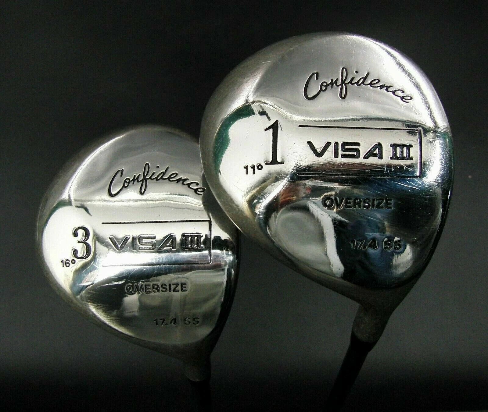 Confidence Golf Set Of 2 X Confidence Visa III 11°1 & 16° 3 Woods Regular Graphite Shafts 8 Confidence Golf Set Of 2 X Confidence Visa III 11°1 & 16° 3 Woods Regular Graphite Shafts - Image 6