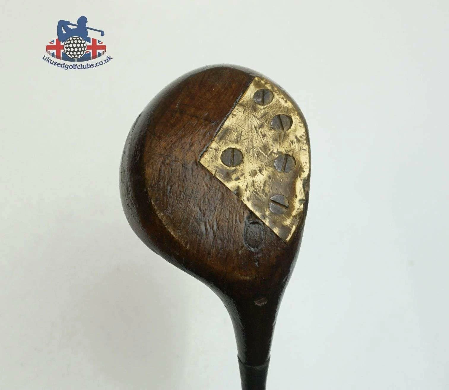 Lincs_golf Early 1900's Antique Wooden Headed Wood Composite Shaft Leather Wrap Grip 4 Lincs_golf Early 1900's Antique Wooden Headed Wood Composite Shaft Leather Wrap Grip - Image 2
