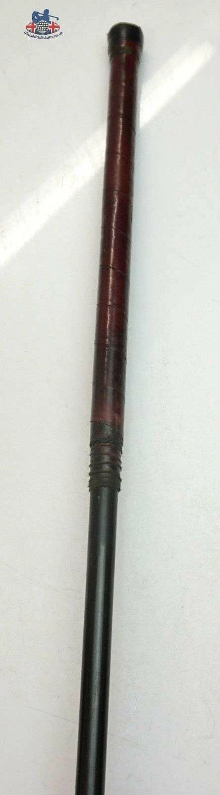 Lincs_golf Early 1900's Antique Wooden Headed Wood Composite Shaft Leather Wrap Grip 6 Lincs_golf Early 1900's Antique Wooden Headed Wood Composite Shaft Leather Wrap Grip - Image 4