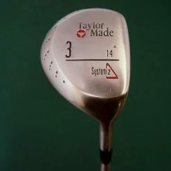Lincs_golf Refurbished Vintage TaylorMade System2 14° 3 Wood Regular Steel Shaft Nexus Grip