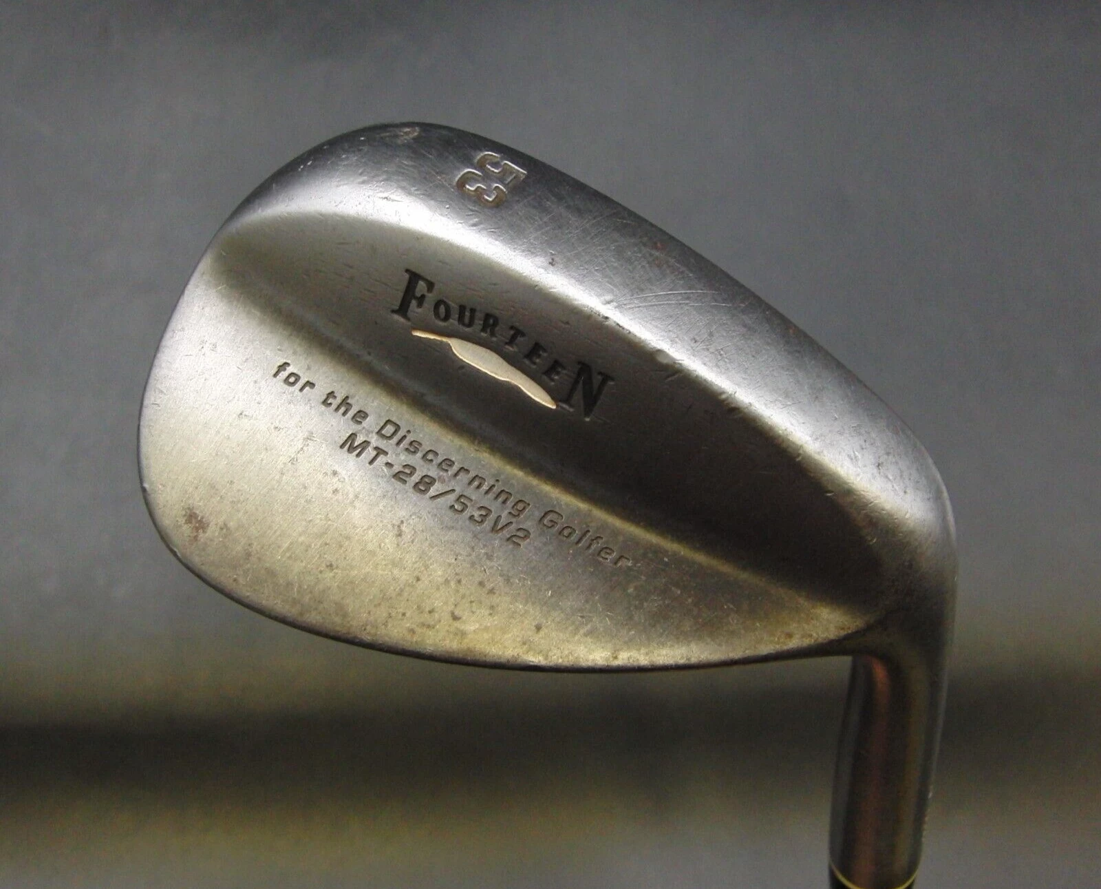 Japanese Fourteen MT-28/53V2 53° Gap Wedge Wedge Flex Steel Shaft Iomic Grip 3 Japanese Fourteen MT-28/53V2 53° Gap Wedge Wedge Flex Steel Shaft Iomic Grip